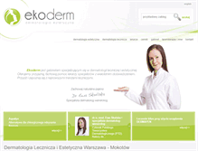 Tablet Screenshot of ekoderm.pl